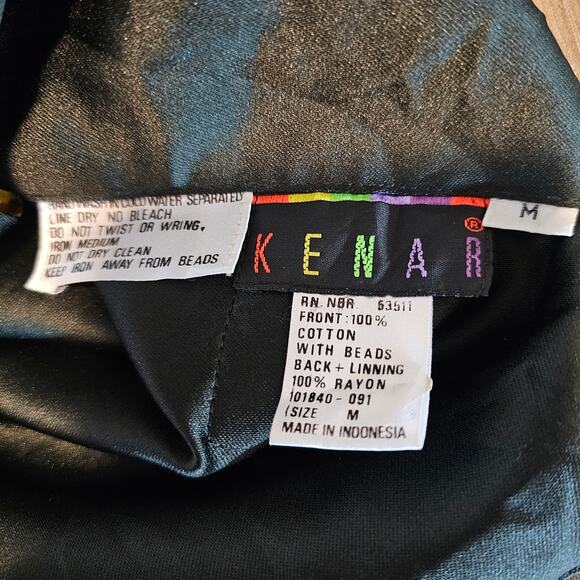 Vintage Beaded Vest Womens Medium Gold Embellished 90s Avant Garde Elegant Glam - Picture 11 of 11